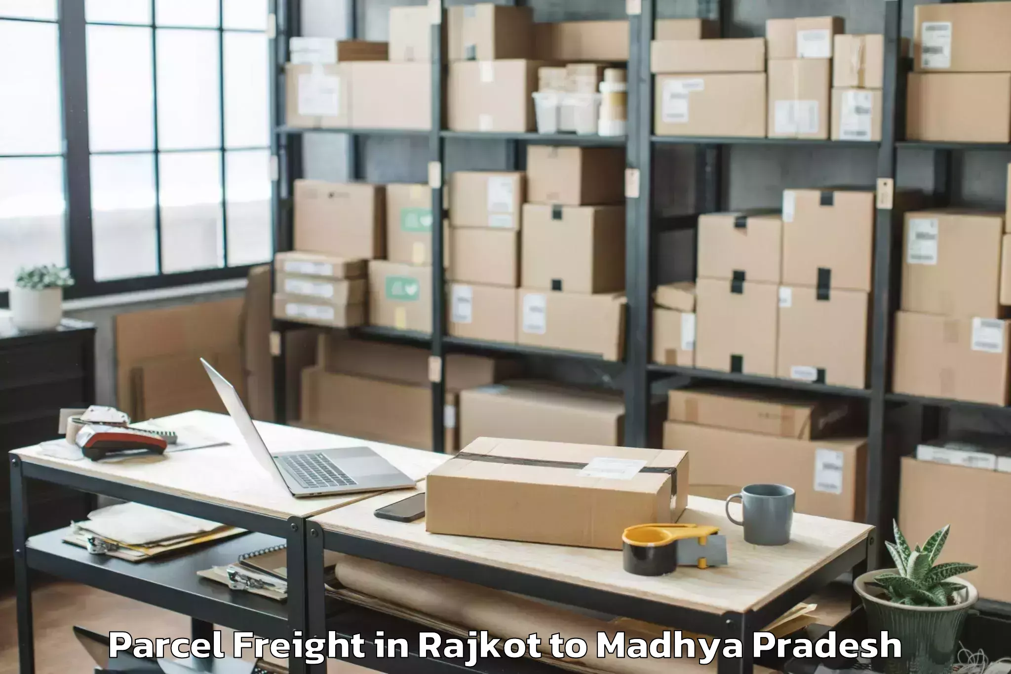 Trusted Rajkot to Jaora Parcel Freight